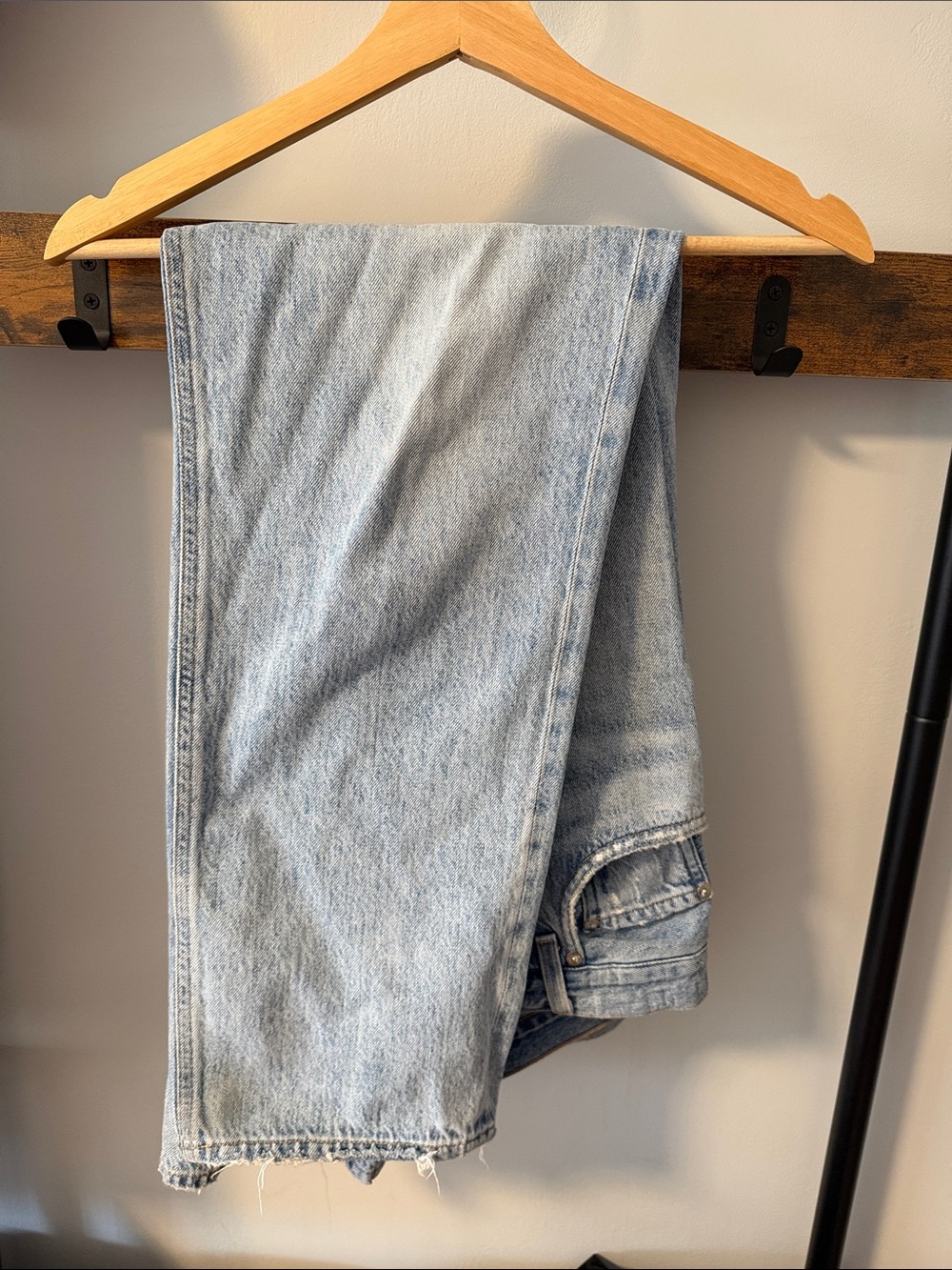 Agolde Light Wash Straight-Leg Jeans